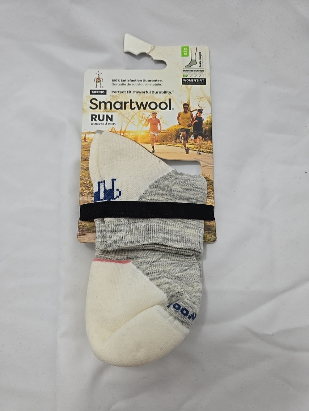 NWT Smartwool Run Women's Fit Targeted Cushion Ankle Height Socks Medium